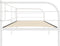 vidaXL - Bedbankframe - metaal - wit - 90x200 - cm