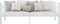 vidaXL - Bedbankframe - metaal - wit - 90x200 - cm