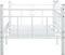 vidaXL - Bedbankframe - metaal - wit - 90x200 - cm