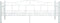 vidaXL - Bedbankframe - metaal - wit - 90x200 - cm