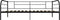 vidaXL - Bedbankframe - metaal - zwart - 90x200 - cm