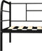 vidaXL - Bedbankframe - metaal - zwart - 90x200 - cm