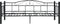 vidaXL - Bedbankframe - metaal - zwart - 90x200 - cm