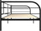 vidaXL - Bedbankframe - metaal - zwart - 90x200 - cm