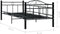 vidaXL - Bedbankframe - metaal - zwart - 90x200 - cm