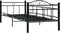 vidaXL - Bedbankframe - metaal - zwart - 90x200 - cm