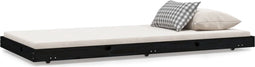 vidaXL - Bedframe - 75x190 - cm - massief - grenenhout - zwart