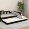 vidaXL - Bedframe - 75x190 - cm - massief - grenenhout - zwart