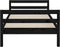 vidaXL - Bedframe - 75x190 - cm - massief - grenenhout - zwart