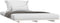 vidaXL - Bedframe - 90x190 - cm - massief - grenenhout - wit