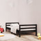 vidaXL - Bedframe - 90x190 - cm - massief - grenenhout - zwart