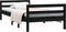 vidaXL - Bedframe - 90x190 - cm - massief - grenenhout - zwart