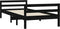 vidaXL - Bedframe - 90x190 - cm - massief - grenenhout - zwart