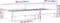 vidaXL - Bedframe - bewerkt - hout - betongrijs - 100x200 - cm
