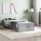 vidaXL - Bedframe - bewerkt - hout - betongrijs - 100x200 - cm