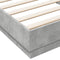 vidaXL - Bedframe - bewerkt - hout - betongrijs - 100x200 - cm