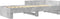 vidaXL - Bedframe - bewerkt - hout - betongrijs - 100x200 - cm