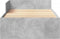 vidaXL - Bedframe - bewerkt - hout - betongrijs - 100x200 - cm