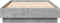 vidaXL - Bedframe - bewerkt - hout - betongrijs - 100x200 - cm
