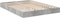 vidaXL - Bedframe - bewerkt - hout - betongrijs - 120x190 - cm