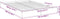 vidaXL - Bedframe - bewerkt - hout - betongrijs - 120x190 - cm