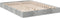 vidaXL - Bedframe - bewerkt - hout - betongrijs - 120x190 - cm