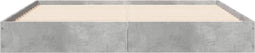 vidaXL - Bedframe - bewerkt - hout - betongrijs - 120x200 - cm