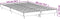 vidaXL - Bedframe - bewerkt - hout - betongrijs - 120x200 - cm