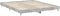 vidaXL - Bedframe - bewerkt - hout - betongrijs - 120x200 - cm