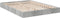 vidaXL - Bedframe - bewerkt - hout - betongrijs - 140x200 - cm