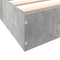 vidaXL - Bedframe - bewerkt - hout - betongrijs - 140x200 - cm