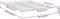 vidaXL - Bedframe - bewerkt - hout - betongrijs - 140x200 - cm