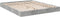 vidaXL - Bedframe - bewerkt - hout - betongrijs - 150x200 - cm
