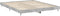 vidaXL - Bedframe - bewerkt - hout - betongrijs - 160x200 - cm