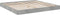 vidaXL - Bedframe - bewerkt - hout - betongrijs - 200x200 - cm