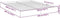vidaXL - Bedframe - bewerkt - hout - betongrijs - 200x200 - cm