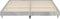 vidaXL - Bedframe - bewerkt - hout - betongrijs - 200x200 - cm