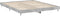 vidaXL - Bedframe - bewerkt - hout - betongrijs - 200x200 - cm