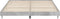 vidaXL - Bedframe - bewerkt - hout - betongrijs - 200x200 - cm