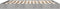 vidaXL - Bedframe - bewerkt - hout - betongrijs - 200x200 - cm