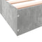 vidaXL - Bedframe - bewerkt - hout - betongrijs - 200x200 - cm
