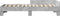 vidaXL - Bedframe - bewerkt - hout - betongrijs - 75x190 - cm