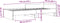 vidaXL - Bedframe - bewerkt - hout - betongrijs - 75x190 - cm