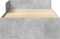 vidaXL - Bedframe - bewerkt - hout - betongrijs - 75x190 - cm