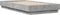 vidaXL - Bedframe - bewerkt - hout - betongrijs - 75x190 - cm