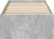 vidaXL - Bedframe - bewerkt - hout - betongrijs - 75x190 - cm