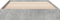 vidaXL - Bedframe - bewerkt - hout - betongrijs - 75x190 - cm