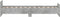vidaXL - Bedframe - bewerkt - hout - betongrijs - 75x190 - cm