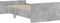 vidaXL - Bedframe - bewerkt - hout - betongrijs - 90x190 - cm