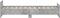vidaXL - Bedframe - bewerkt - hout - betongrijs - 90x190 - cm